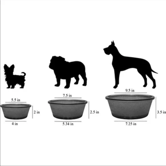 New! Oceana Shatterproof Glass Dog Bowl - Picture 2 of 4